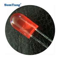 ultra bright red 5mm DIP oval led diodes diffused lenses wholesale factory price